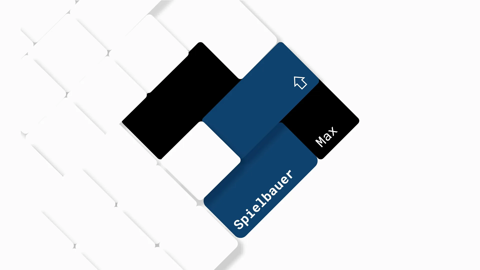 Logo Max Spielbauer aus Tastenkappen